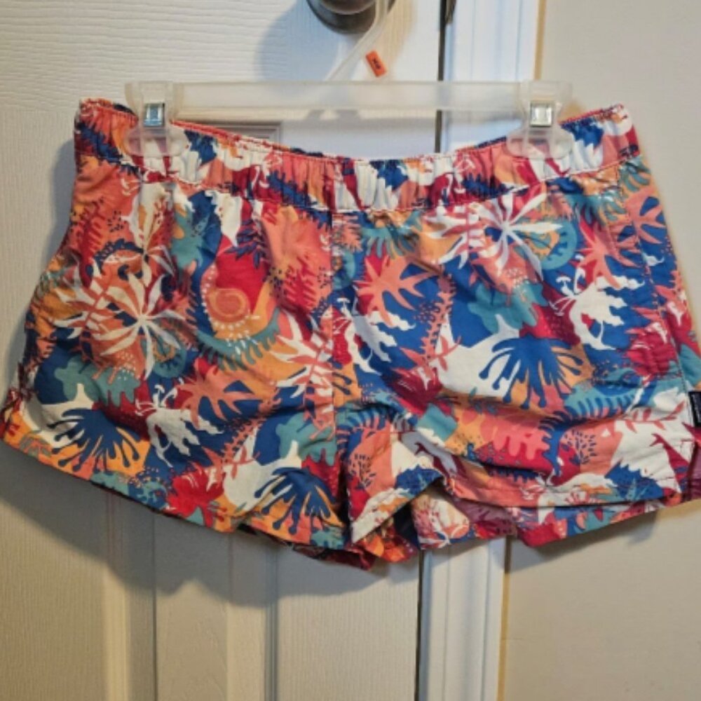 Patagonia Multicolor Coral Blue Athletic Shorts